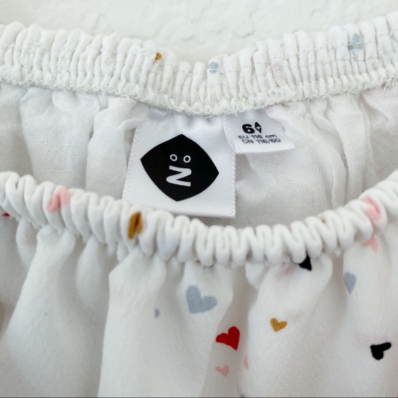 Girls’ Cold Shoulder Dress in Heart Print - Picture 3 of 3